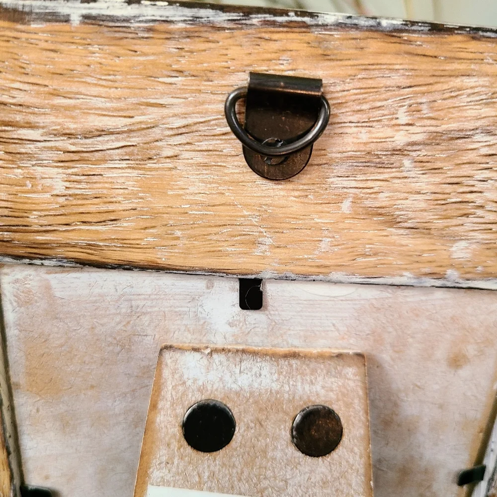 Azzure Home Gold-Flaked Square Wooden Photo Frame - Picture 6 of 8